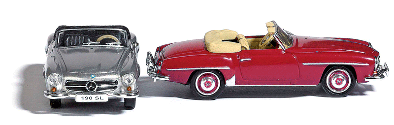 1955 Mercedes-Benz 190 SL Convertible - Assembled -- Top Down, Various Colors