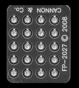 EMD Cast Front "F" Plates -- pkg(20)