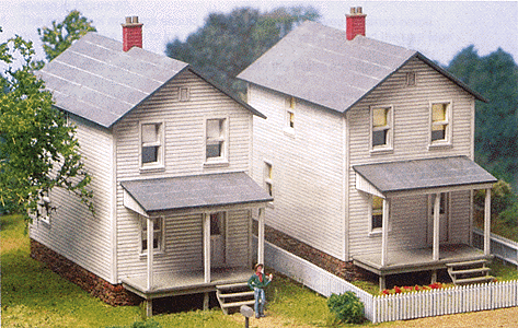 Railroad Street Company House pkg(3) -- Kit - Each: 2-1/4 x 5 x 3-3/4" 5.7 x 12.7 x 9.5cm