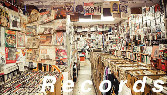 Picture Window Photo Interior - Record Shop -- Fits 3 to 3-1/2" 7.6 to 8.9cm Wide x 1-5/8" 4.1cm Building Storefront