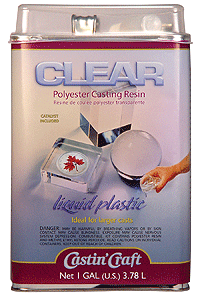 Polyester Casting Resin w/.5-Ounce Catalyst -- 1 Gallon 3.8L