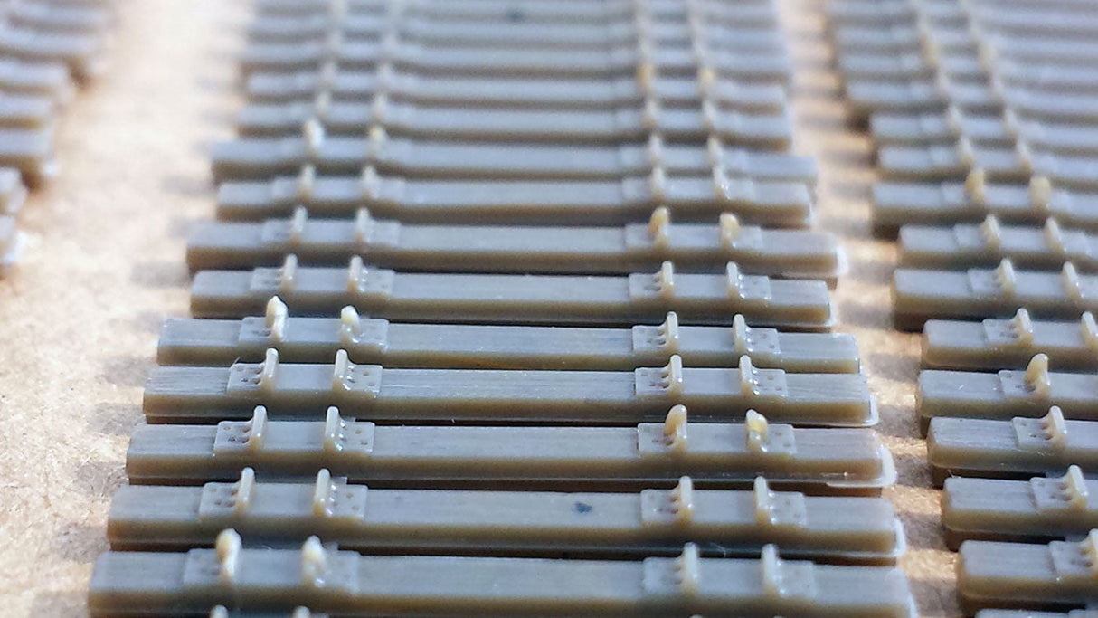 Code 55 Mainline Ties - Curvable Strip -- Each: 12" 30.5cm pkg(50)-4
