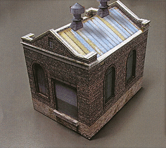 Turbine House Precision Card Model Kit