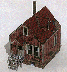 Small Company House Precision Card Model Kit
