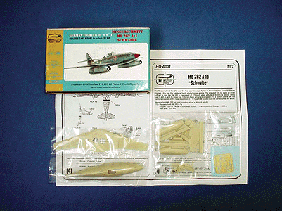 Military - German Airforce WWII - Aircraft (Resin Kit) -- Messerschmidt Me 262 Jet "Schwalbe" (Swallow) Jet Fighter