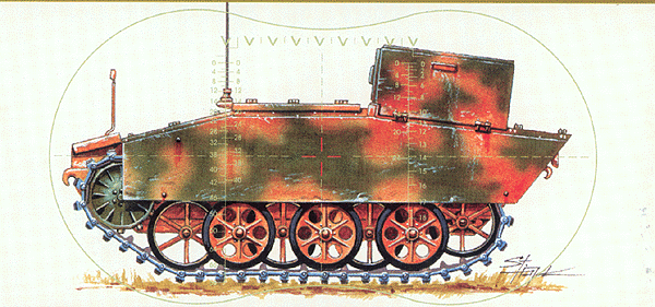 Military - German Army WWII - Remote Control Mine (Resin Kit) -- Springer Radio-Guided, Medium Tracked Carrier pkg(2)