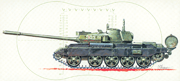 Military - Soviet Union/Warsaw Pact 1960+ - Medium Tanks (Resin Kit) -- T-55 AM2 "Kladivo" (Modernized w/Czech-Built Fire Control System)
