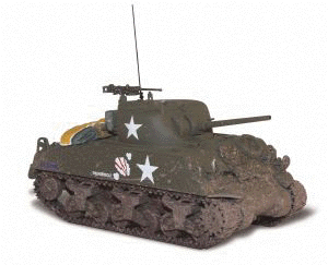 Military - D-Day 60th Anniversary - US Army -- M4A3 Sherman Tank