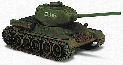 Forgotten Heroes(tm) Adversary - Military - North Korean Army - Heavy Tank -- T34/85 109th Tank Regiment