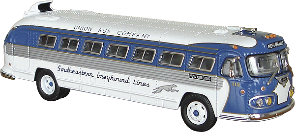 Vintage Bus Lines(TM) Flxible Clipper -- Grayhound Line/Union Bus Company - Destination: New Orleans