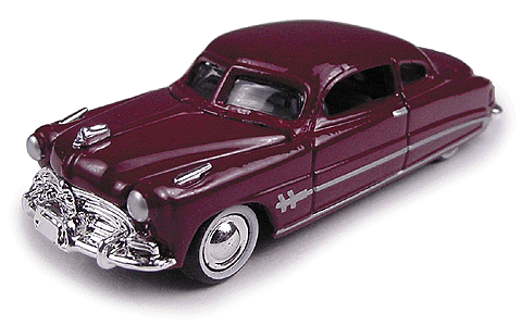 Mini Metal American Automobiles - Hudson (Diecast, Assembled & Painted) -- 1951 Hornet 2-Door Hardtop (Toro Red)