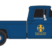 1960 Ford F-100 1/2-Ton Pickup Truck - Assembled - Mini Metals -- Santa Fe (dark blue)