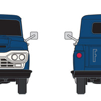 1960 Ford F-100 1/2-Ton Pickup Truck - Assembled - Mini Metals -- Santa Fe (dark blue)
