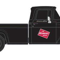 1960 Ford F-100 1/2-Ton Pickup Truck - Assembled - Mini Metals -- Milwaukee Road (black)