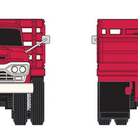 1960 Ford F-500 Stakebed Delivery Truck - Assembled - Mini Metals -- Purina Check-R-Mix (red, white, blue)