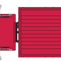 1960 Ford F-500 Stakebed Delivery Truck - Assembled - Mini Metals -- Purina Check-R-Mix (red, white, blue)
