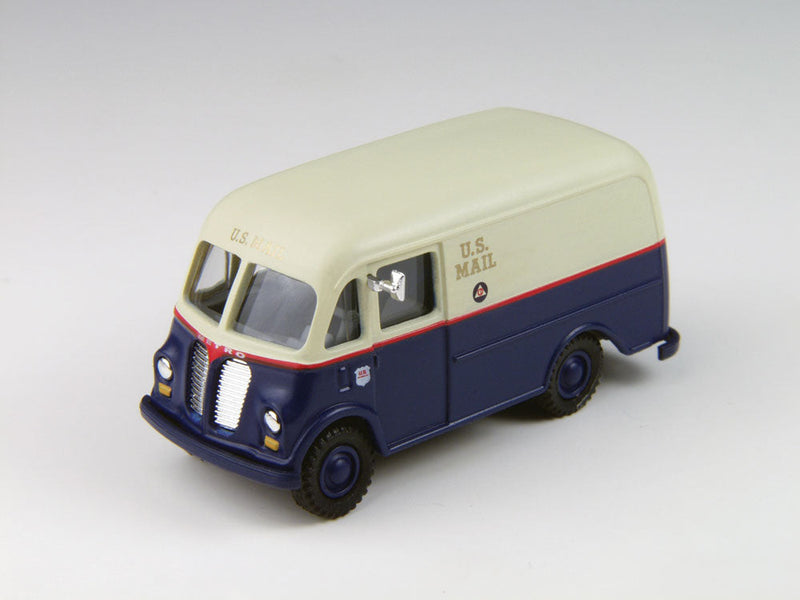 1940/50s International Harvester Metro Delivery Van - Assembled - Mini Metals -- United States Mail (red, white, blue)-1