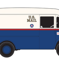 1940/50s International Harvester Metro Delivery Van - Assembled - Mini Metals -- United States Mail (red, white, blue)