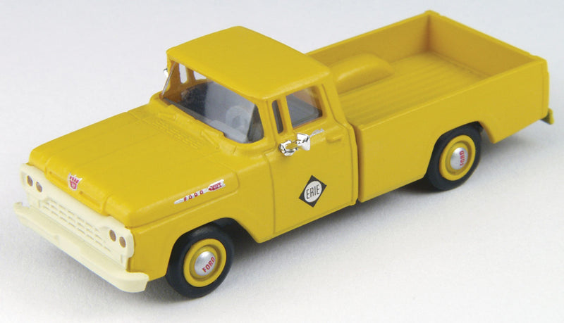 1960 Ford F-100 1/2-Ton Pickup Truck - Assembled - Mini Metals -- Erie (orange)