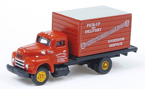 Mini Metals American Trucks - International Harvester R-190 Express Van -- Pennsylvania Railroad