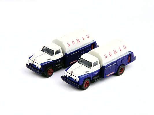 Mini Metals 1954 Ford F700 Tank Truck pkg(2) -- Sohio