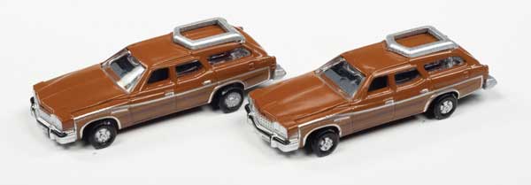1975 Buick Estate Wagon 2-Pack - Assembled - Mini Metals(R) -- Bittersweet
