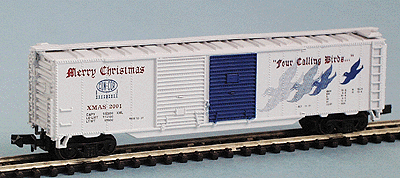 2001 Christmas Boxcar -- 4 Calling Birds