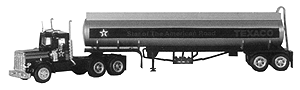 Tractor & Elliptical Tank Trailer -- Texaco