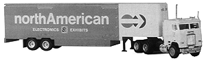 Electronics Trailer -- North American w/Matching Freightliner Tractor