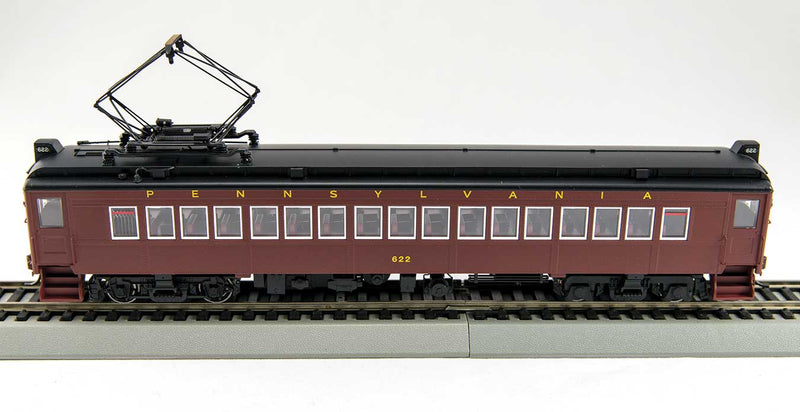 Electric MumP54 MU Coach w/Pantograph - Unpowered -- Pennsylvania Railroad #625 (Tuscan, black, Futura Lettering)
