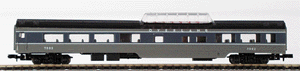 85' Streamlined Smoothside Dome Car -- Union Pacific Overland (gray)