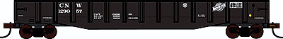 54' Mill Gondola w/Scrap Load - Ready to Run -- Chicago & North Western (black)