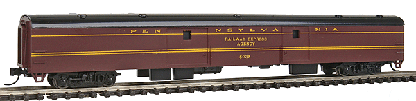 85' Streamlined Smoothside Baggage Car -- Pennsylvania