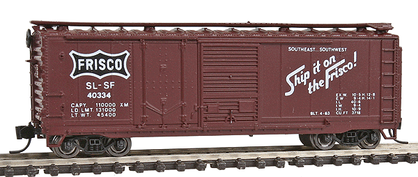 40' Double Door Plywood Boxcar -- St. Louis-San Francisco "Frisco"