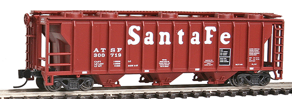 40' Covered Hopper -- Santa Fe