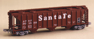 40' Covered Hopper -- Santa Fe