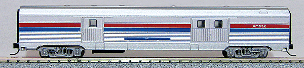 Budd 72' Streamlined Corrugated Side Baggage Car -- Amtrak (Phase III)