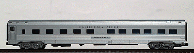 Budd Streamlined Corrugated Side 10/6 Sleeper -- California Zephyr