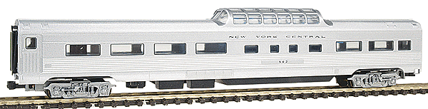 Budd 85' Streamlined Corrugated Side Mid-Train Dome -- New York Central