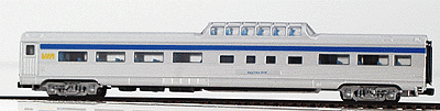 Budd 85' Streamlined Corrugated Side Mid-Train Dome -- Via Rail