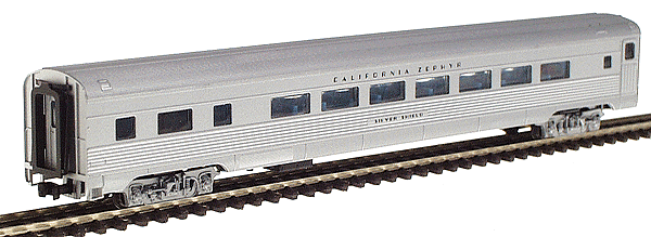 Budd Streamlined Corrugated Side Parlor Car -- California Zephyr