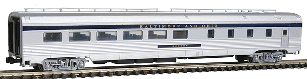 Budd Streamlined Corrugated Side Dining Car -- Baltimore & Ohio