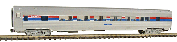 Budd Streamlined Corrugated Side Twin Window Coach -- Amtrak Phase III