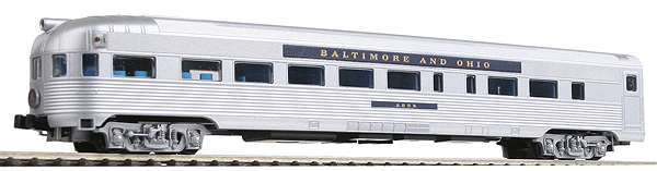 Budd Streamlined Corrugated Side Round End Observation Car -- Baltimore & Ohio