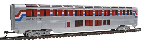 85' Streamlined Superliner Amtrak Phase III -- Lounge/Cafe