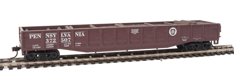 Gondola w/Tie Load - Ready to Run -- Pennsylvania Railroad #1