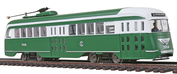 President's Conference Committee (PCC) Streetcar - Standard DC -- Chicago (Green Hornet Scheme)