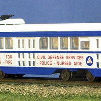 President's Conference Committee (PCC) Streetcar - Standard DC -- Join Civil Defense (red, white & blue Flag)
