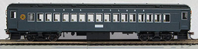 P54 Heavyweight Coach - Ready to Run -- Long Island #334 (Good Fellow charcoal gray, Brunswick Green, Dashing Dan Lo