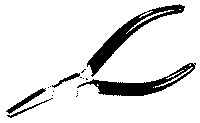 Plier 5" flat nose